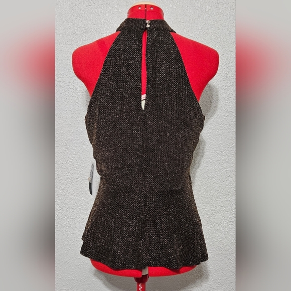 Metallic Thread Halter Top - Picture 3 of 5